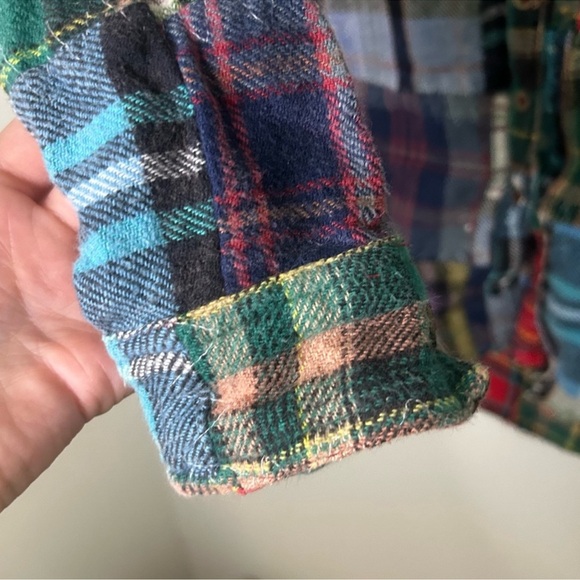 Free People - We The Free Lost In Plaid Patchwork Flannel. Size XSmall. - Picture 8 of 10